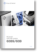 Kraus and Naimer, DC-Switch with knife contacts G20/G20S catalog (K&N, pdf thumbnail)