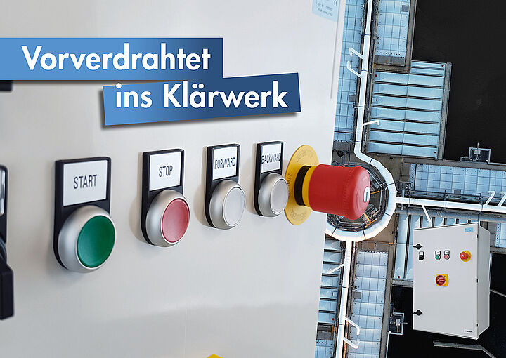 Kraus & Naimer Hauptschalter im vormontierten Minischaltschrank, vorverdrahtete Schaltkomponenten, vormontierte Baugruppen, Baukastensystem, Industrieschalter
