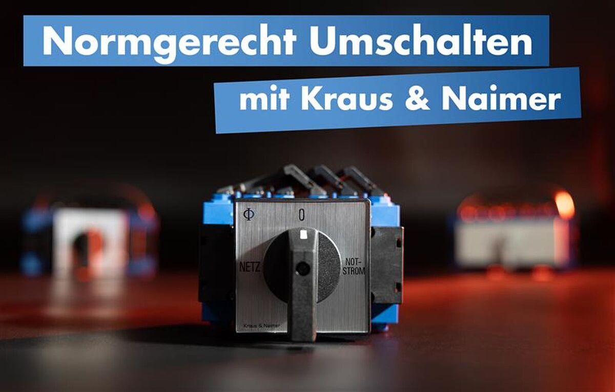 Kraus & Naimer KA40B.T903.VE2+F437 Umschalter 3-polig mit Stellung Netz Kraus & Naimer KA40B.T903.VE2+F437 Umschalter 3-polig mit Stellung Netz