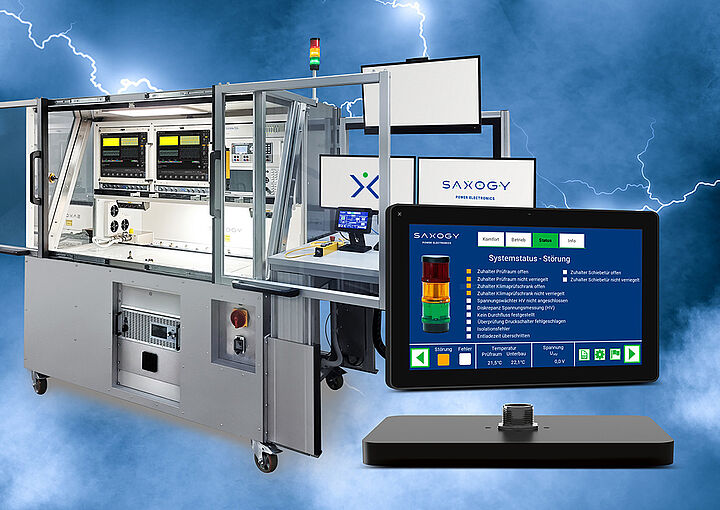 Kraus & Naimer Plug & Play Bedienpanel, Touch-Panel, Maschinenpanel, Industriepanel, HMI ist Schnittstelle in den Prüfmitteln von SAOGY – dem Spezialist für Leistungselektronik.