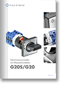 Kraus and Naimer, DC-Switch with knife contacts G20/G20S catalog (K&N, pdf thumbnail)