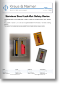 Stainless Steel Lock-Out Safety Device