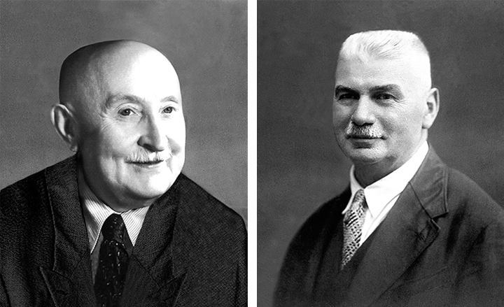 Lorenz Naimer (right), founder and financier, and his partner Franz Kraus